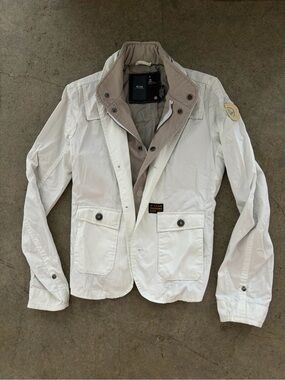 G-Star White and Grey Technical Blazer